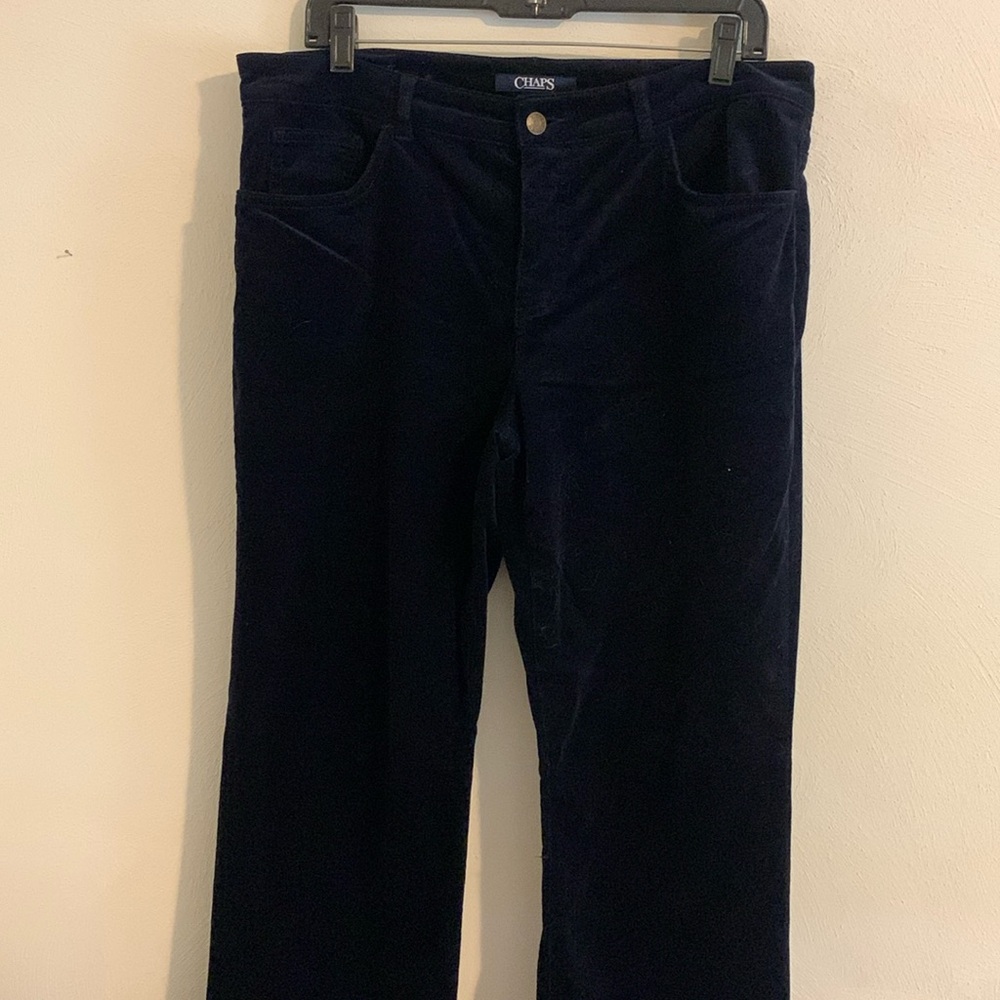 Chaps thin courteroy navy blue